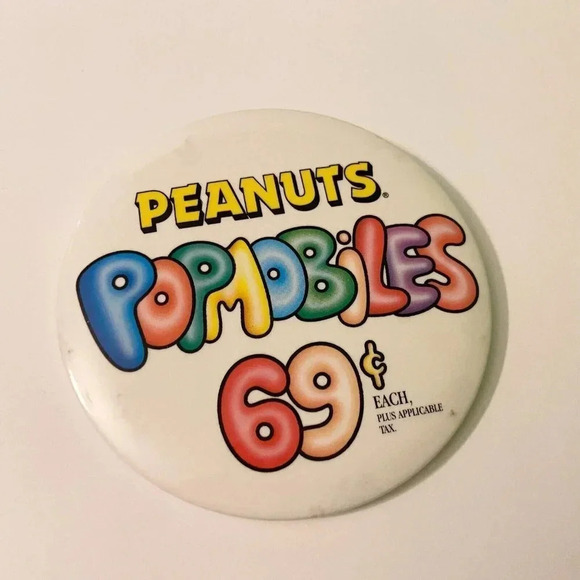 Vintage McDonalds Peanuts Popmobiles Button Pin Collectible Pinback - Picture 8 of 8